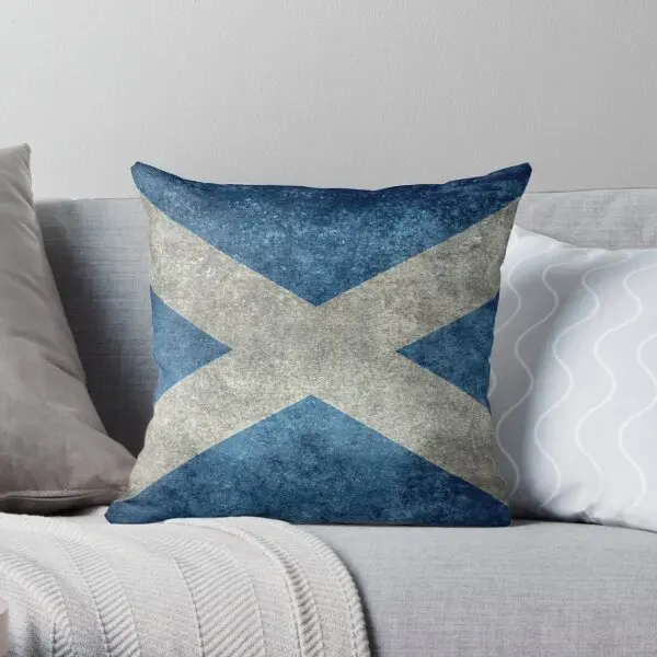 

Flag Of Scotland Grungy Vintage Versio Printing Throw Pillow Cover Hotel Fashion Decor Home Waist Case Pillows not include