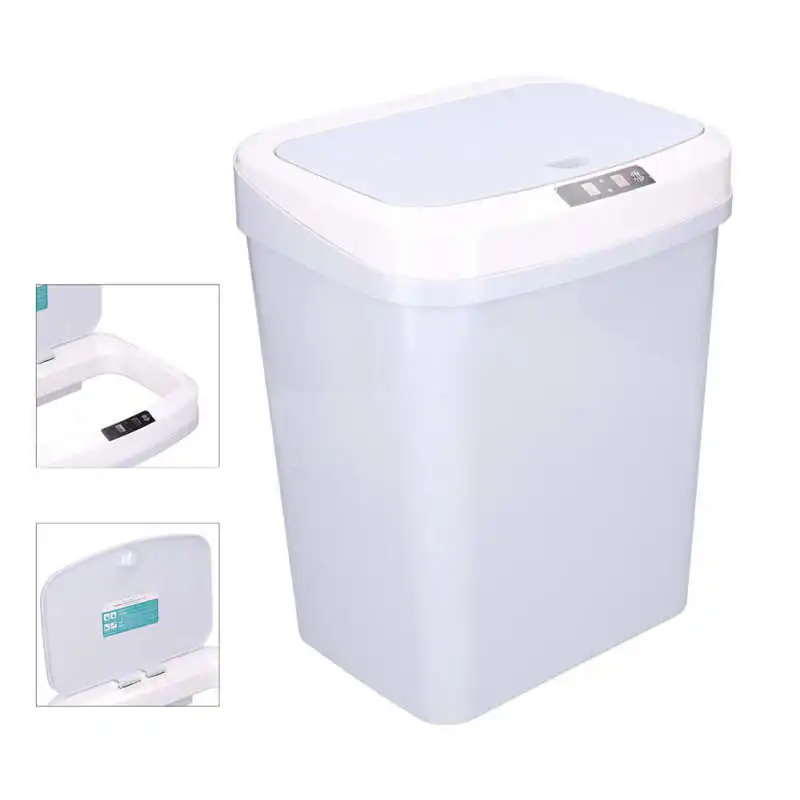 

Trash Can Garbage Can Gray for Bedroom for Kitchen for Living Room for Office