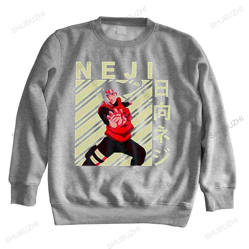 

Harajuku Neji hoodies men autumn japanese anime funny print hoodies boy sweatshirt with Black color Fashion