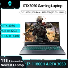 911MT Gaming Laptop RTX3050 Intel Core i7 11th Gen 11800H Laptop 15 6 inch 144Hz Office Notebook Windows 10 16G 512G SSD IPS FHD