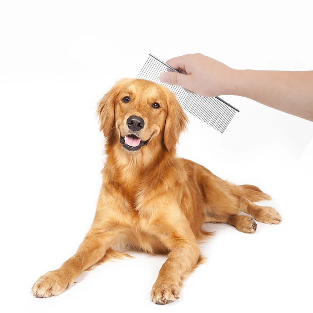 Прочная Расческа для домашних собак из нержавеющей стали щетка волос S/M/L