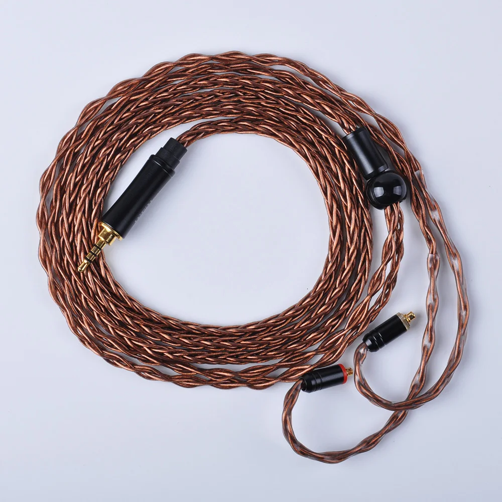 AK HiFiHear 8 Core посеребренный Модернизированный кабель 2,5/3,5 мм сбалансированный кабель с MMCX/2pin разъем для ZS10 Pro TRN X6