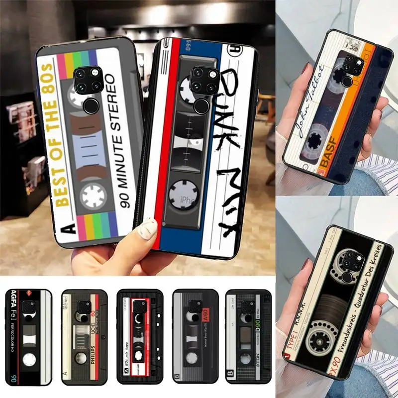 

Classical Old Cassette tape Phone Case For Huawei Nova3I 3E mate20lite 20Pro 10lite Luxury funda case