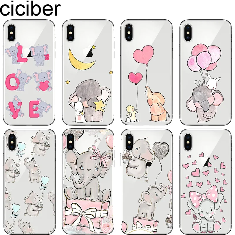 Cicibers прекрасный воздушный шар с изображением слона Чехол для мобильного