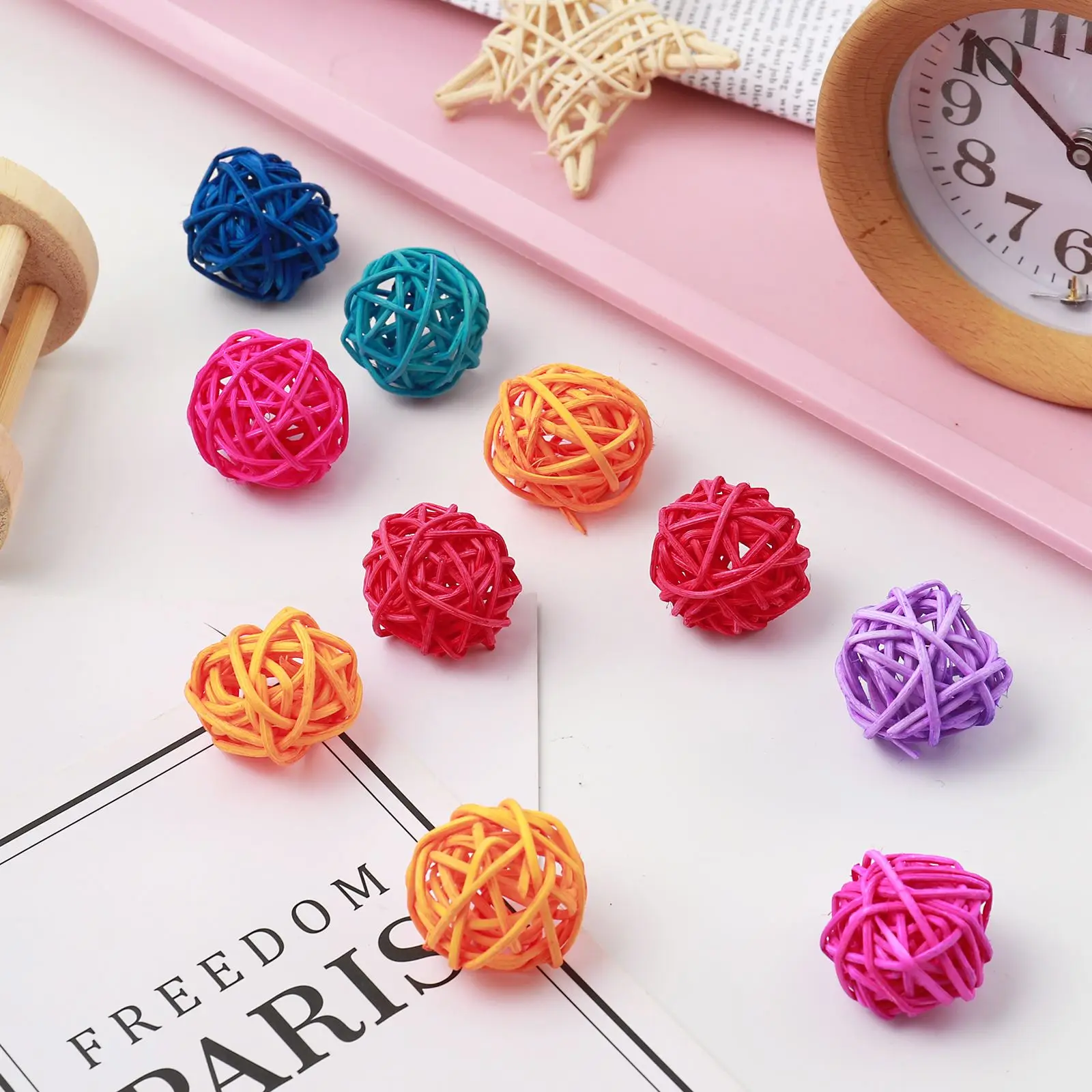 10 шт. ивы шар из ротанга шарики жевательные игрушки для птиц попугаев птичья