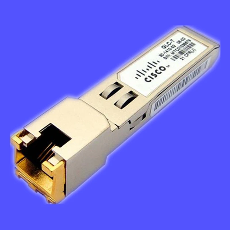 Оригинальный GLC T 1000BASE-T Gigabit Медь трансивер SFP модуля RJ45 разъем GLC-T модуль |