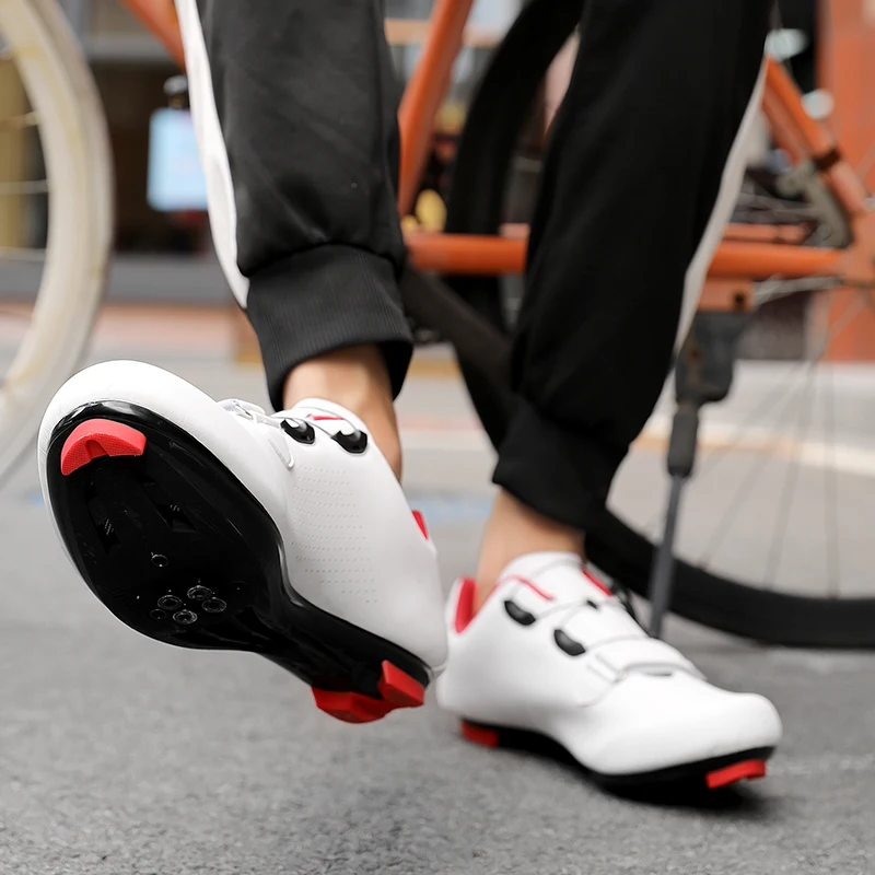 

High Quality Road Cycling Sneaker Unisex Racing Bicycle Shoes Men Self-Locking Breathable Road Bike Shoes Man Athletic Shoes New