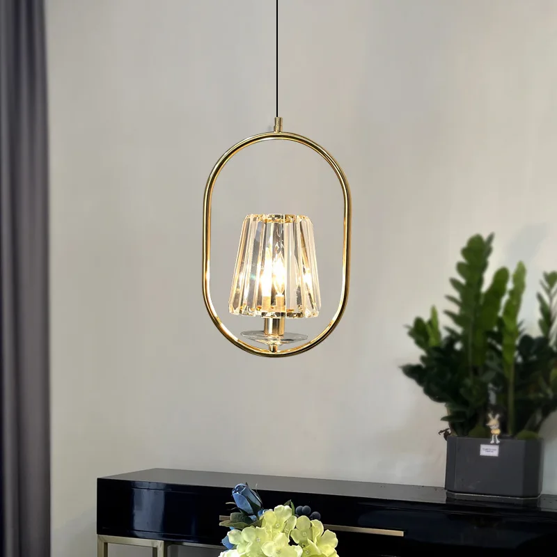 Led Pendant Lights Gold Lamp For Living Room Kitchen Dining Room Decor Crystal Pendant Lamp Nordic Restaurant Bar Light Fixtures