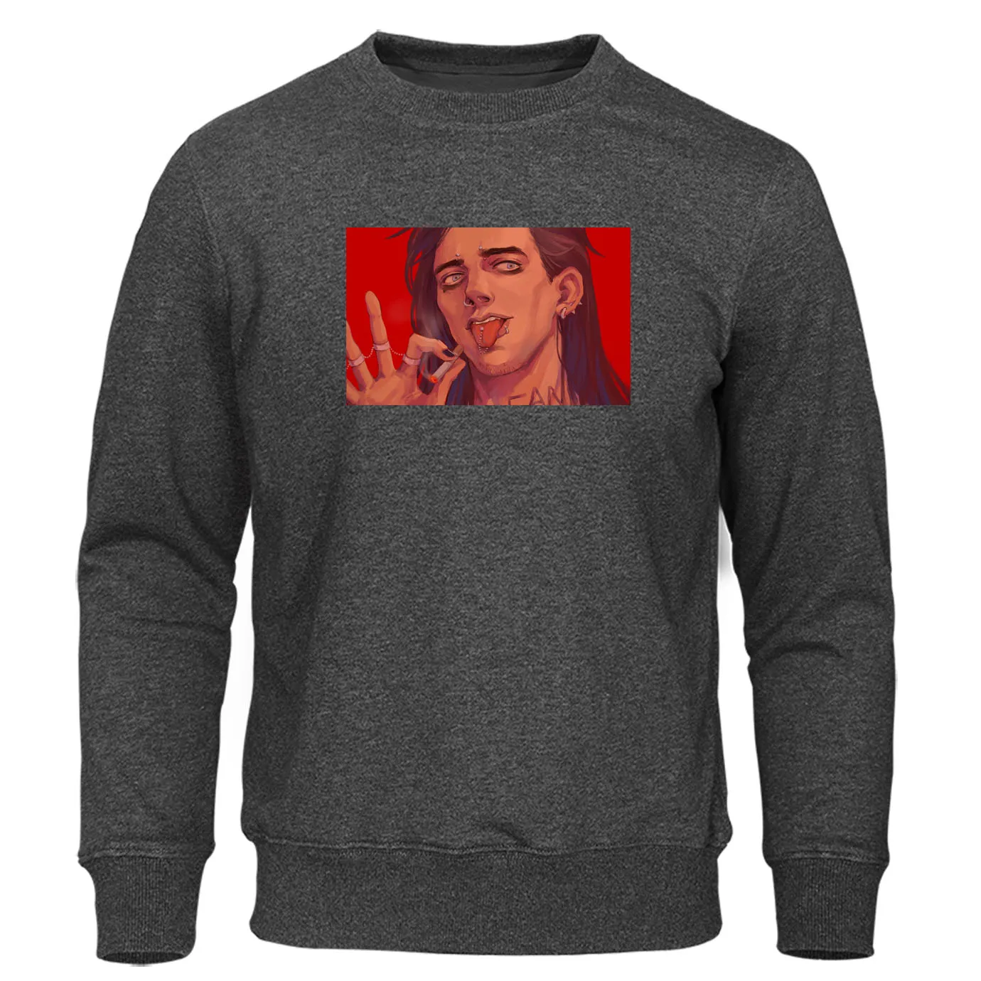 Свитшот с принтом персонажа Салли из популярных игр толстовки Мужская модная