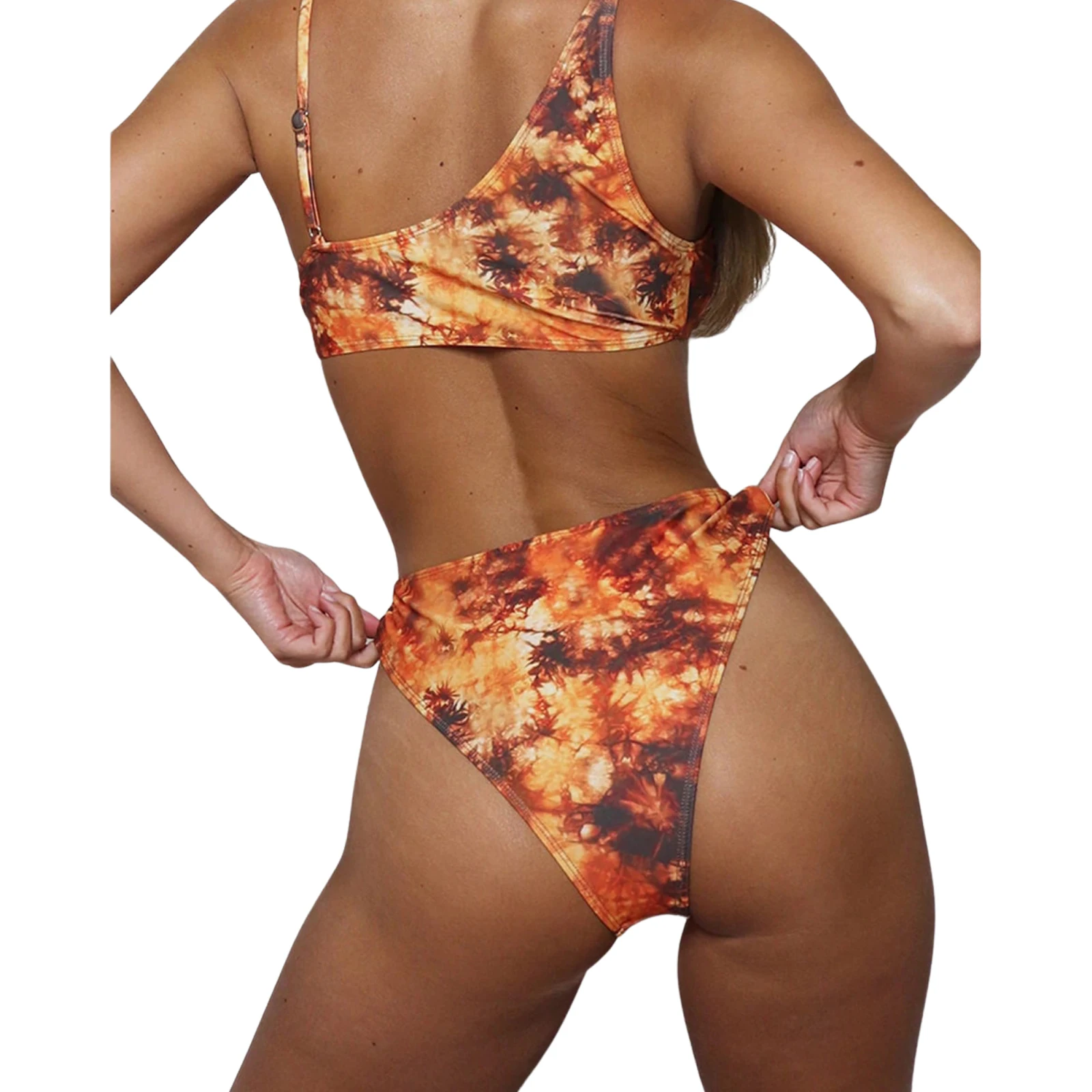 

Swimwears Women Sexy Hollow Iron Ring Swimsuit Summer Women High Waist Swimwear Female Bathing Suit Beach Wear Bikinis Set