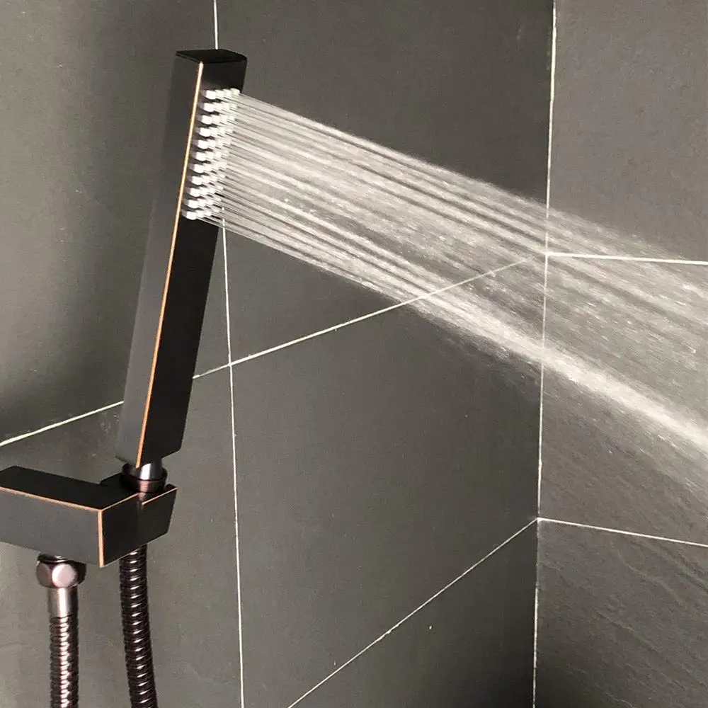 Роскошный роскошный 12 дюймовый Бронзовый Смеситель для душа с масляным