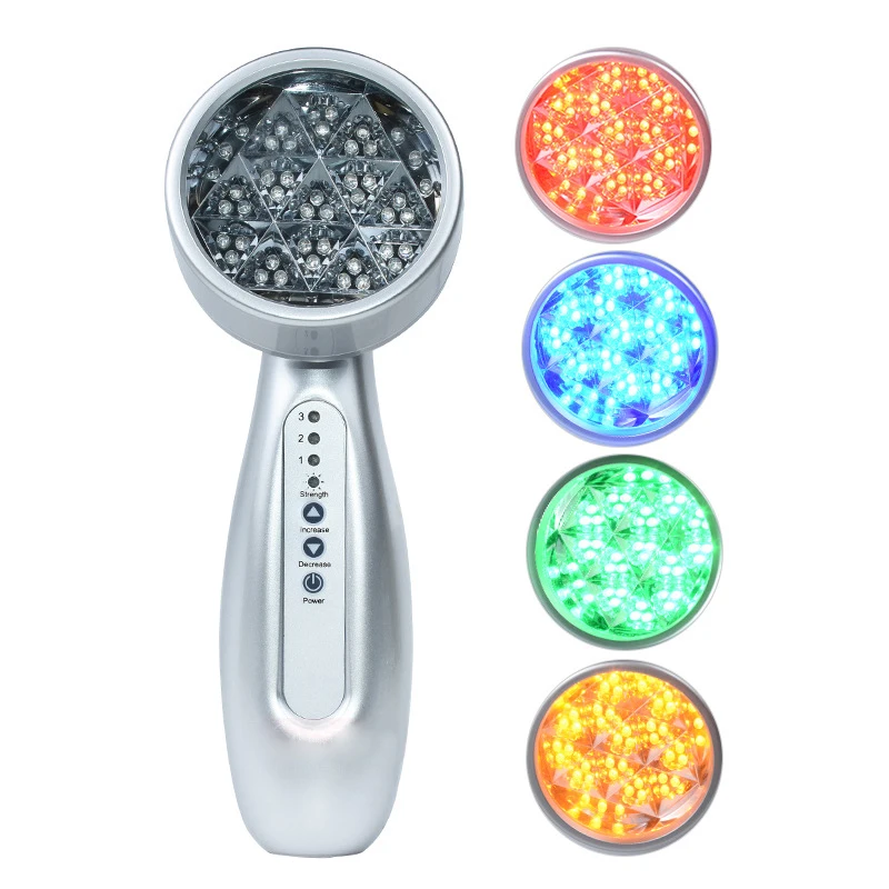 

LED color light skin rejuvenation device, four-color light skin beauty device, replaceable head, home facial care device