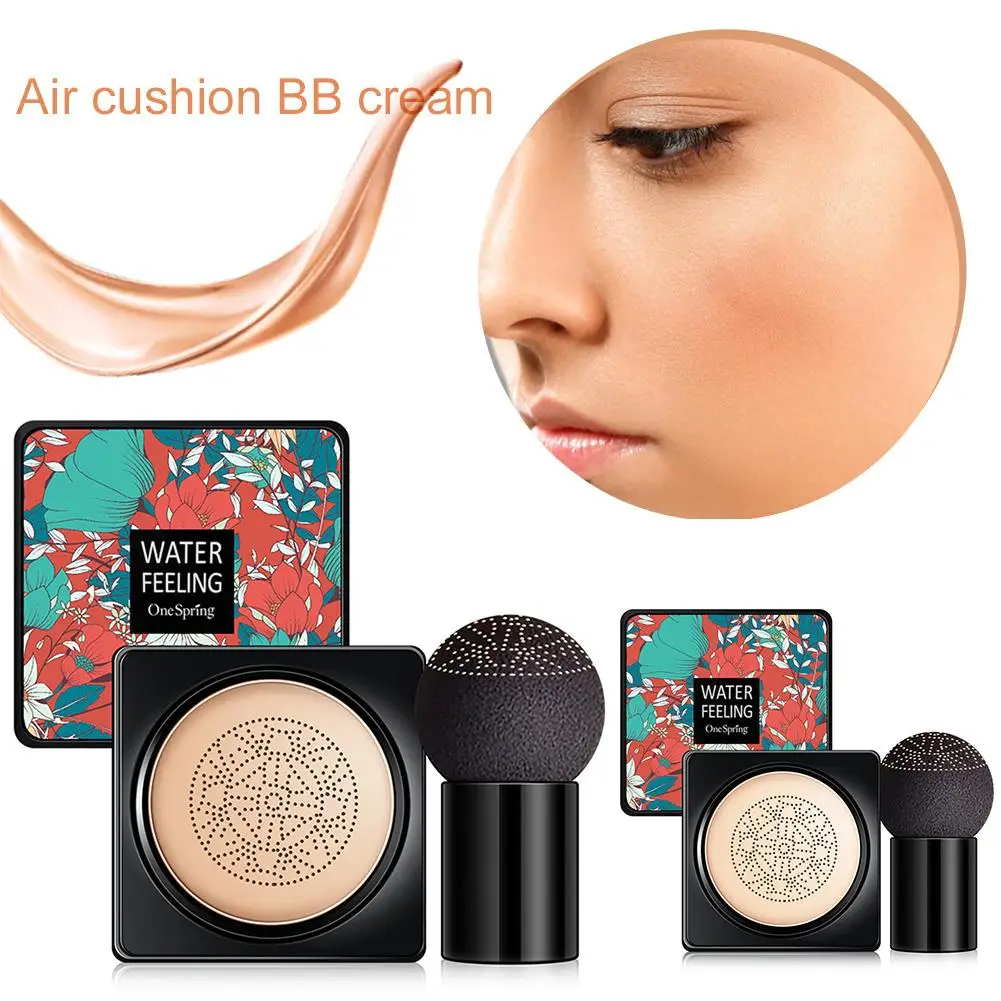 

Air Cushion BB Cream Mushroom Head Foundation Moisturizing BB Cream Makeup Long Lasting Matte Concealer (Natural/Lovry)