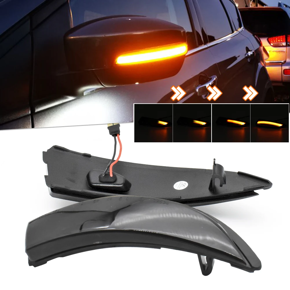

LED Dynamic Turn Signal Light Side Mirror Sequential Indicator Blinker Lamp For Ford Fiesta MK6 VI /UK MK7 B-Max 2008-2017