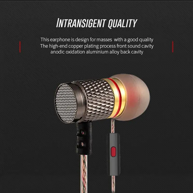 Наушники KZ EDR1 с шумоподавлением Hi-Fi басовые стереонаушники позолоченным
