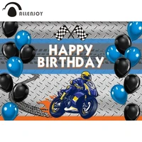 allenjoy motorcycle happy birthday party background race balloon decoration backdrop baby shower anniversary boy for photos