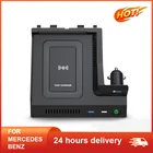 15 Вт автомобильное беспроводное зарядное устройство QI для Mercedes Benz W205 AMG C43 C63 AMG GLC 43 C63 X253 C Класс аксессуары