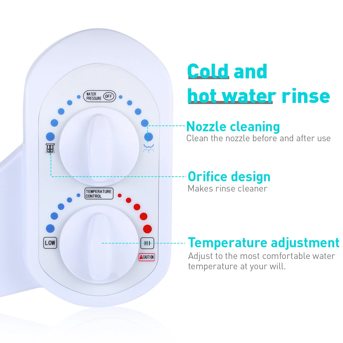 Умная крышка унитаза для биде с горячей и холодной водой пистолет-распылитель
