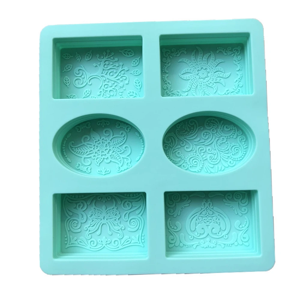 Hot Soap Mold Party Dessert Silicone Butterfly Shape 6 Hole Square Crafts Chocolate Cake Molding Handmade Tools | Дом и сад