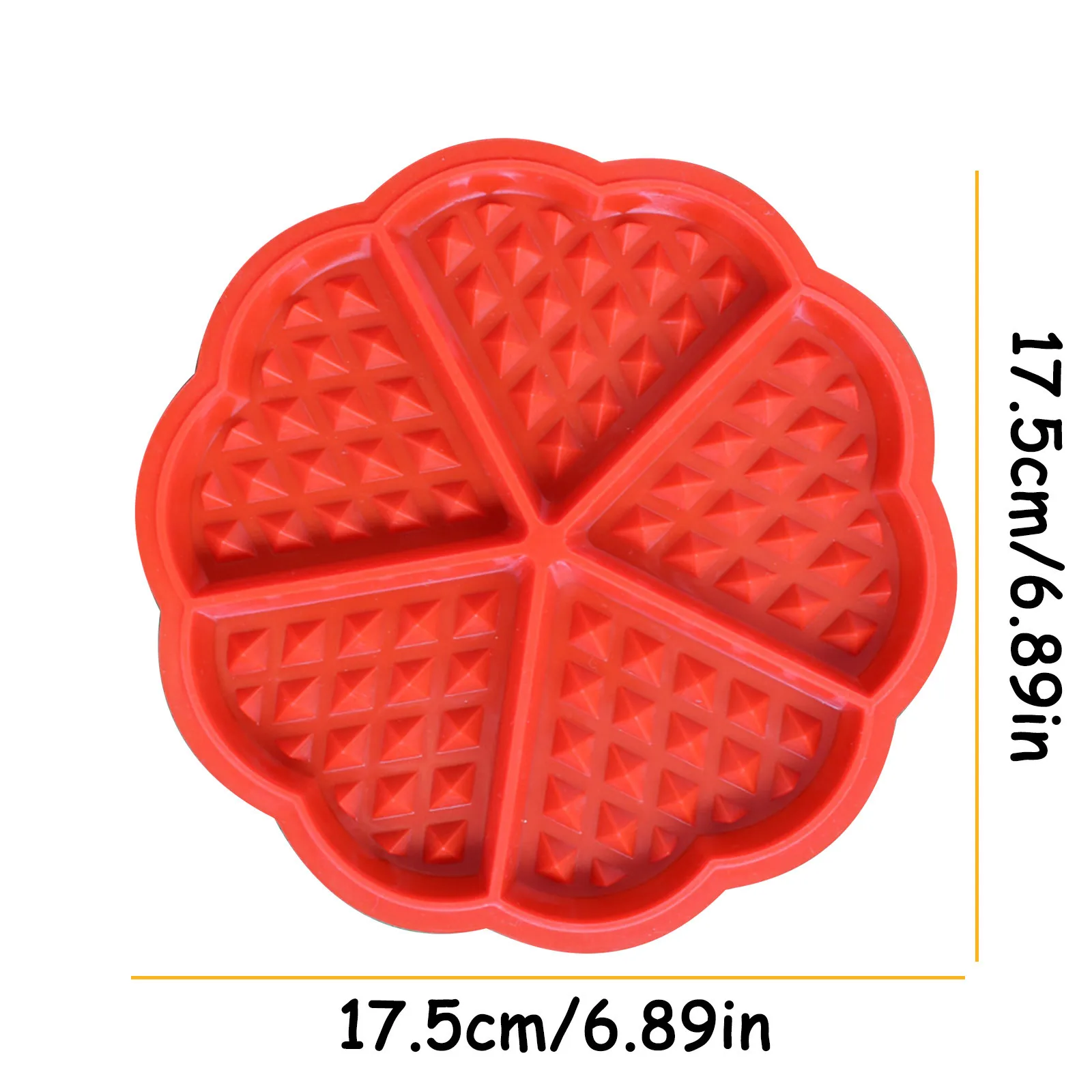 

2021 Silicone Mold Baking Cake Waffle Molds 5 With Heart-Shaped Simulation Mold Kitchen Supplies Cake Waffle Tools Kitchenware