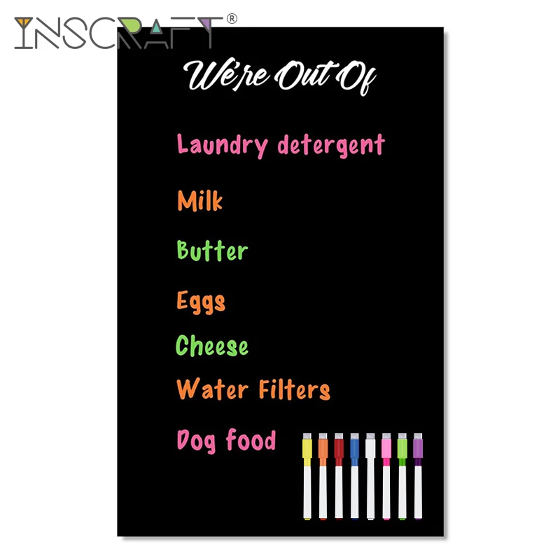 Магнитная доска с маркерами для кухни сухой стирания планировщик магнитная на