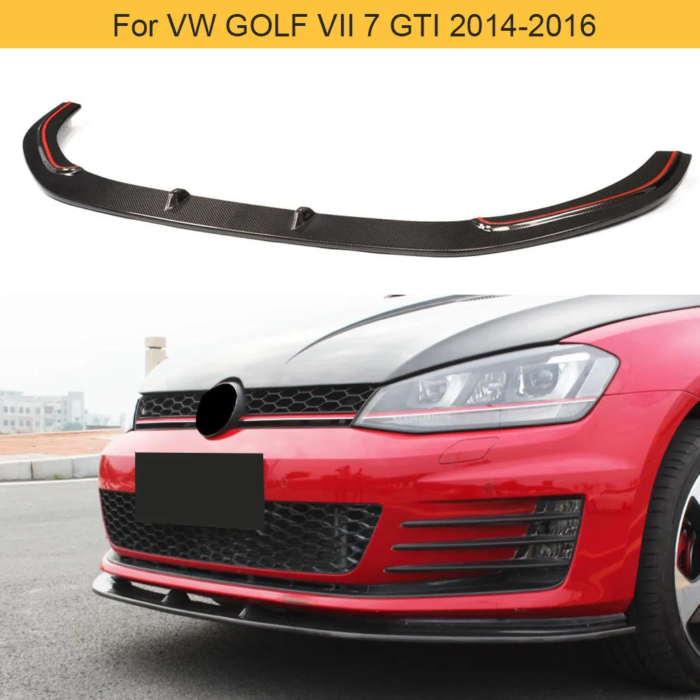 Автомобильный передний бампер из углеродного волокна спойлер для Volkswagen VW GOLF VII 7