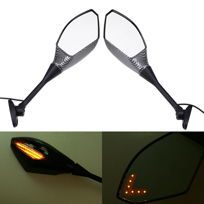 Встроенное зеркало заднего вида POSSBAY со светодиодными стрелками и указателем