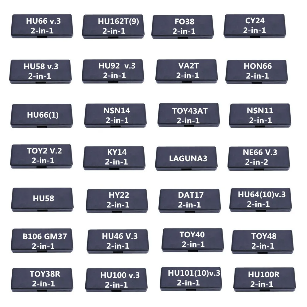 LiShi-Herramienta de cerrajero 2 en 1, accesorio para llaves de coche, 2 en 1, HU66, HU100, HU92, HU64, TOY43, TOY40, HU162T, HU100R, HU101, HU87, HU83, HU58, dr. bt