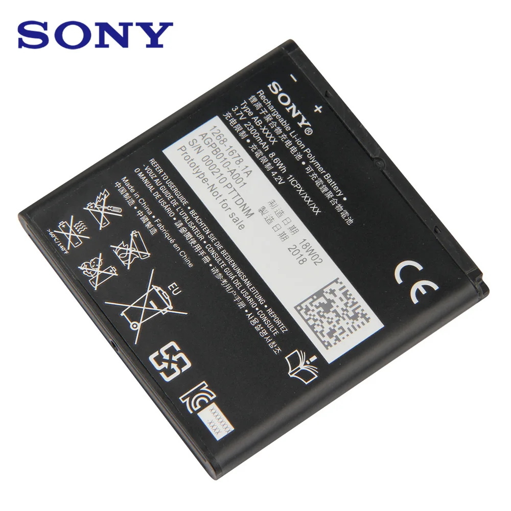 Оригинальная запасная батарея для телефона BA950 Для SONY Xperia M36h C5502 C5503 AB 0300 ZR