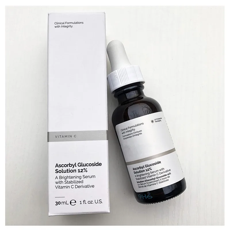 Ascorbyl глюкозидный раствор 12% Витамин С осветляющая сыворотка антиоксидантный