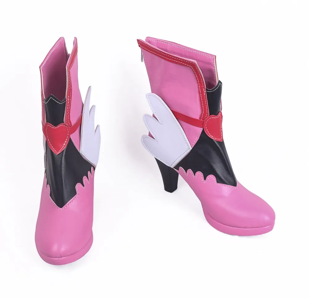 OW Hana Song D.Va Cosplay Boots Pink Shoes Custom Made Any Size | Тематическая одежда и униформа
