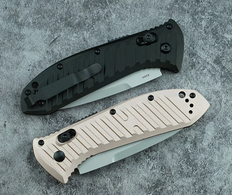 

New 5700 Aluminium handle Mark s30v blade folding hunting camp Pocket outdoor Survival kitchen EDC Tool Tactical knife