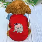 2022 мультяшная Одежда для собак, зимняя теплая одежда для щенков с принтом животных, Толстовка для кошек, рубашка для собак, мягкий свитер для домашних животных, прочный продукт для домашних животных