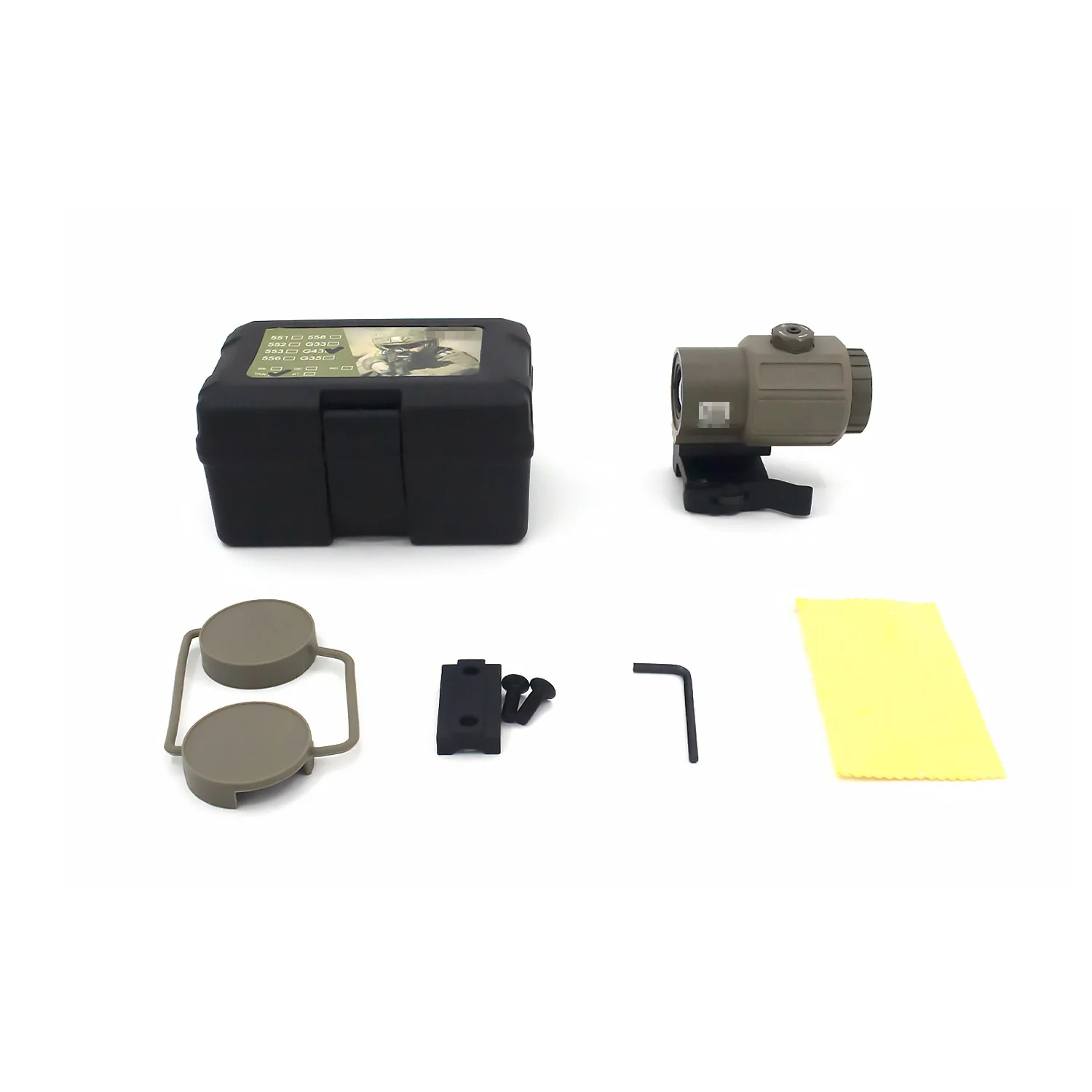 Тактический прицел G33 G43 с красной точкой оптический для страйкбола 3X лупа