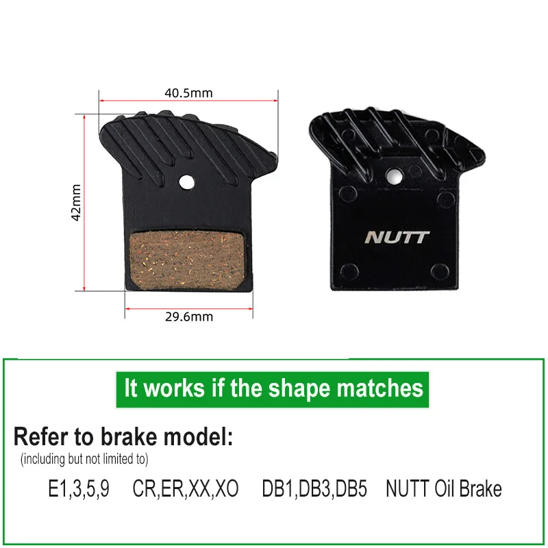 Велосипедные дисковые Тормозные колодки NUTT с охлаждением гидравлический