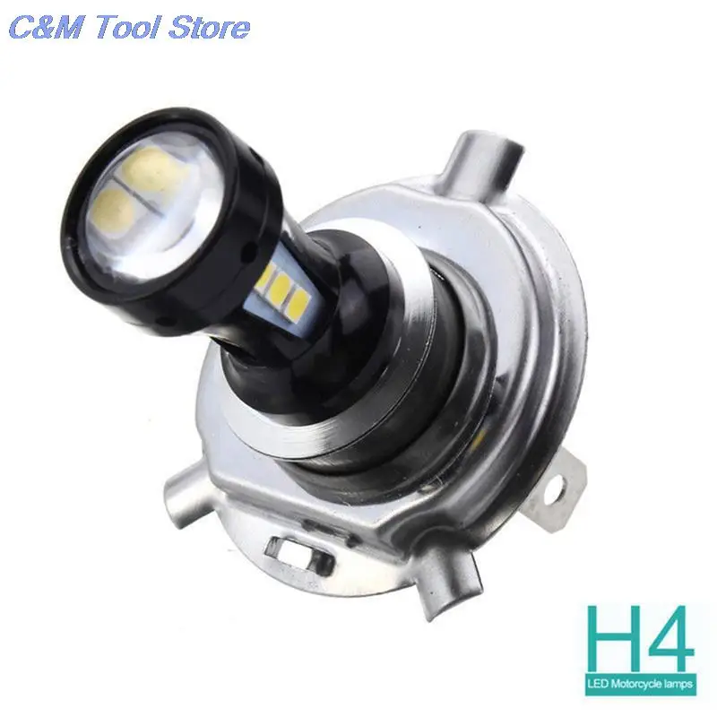 1 Pc Super Bright White Head Car Light Lamp Bulb H4 18W 6500K LED | Headlight Bulbs(LED)
