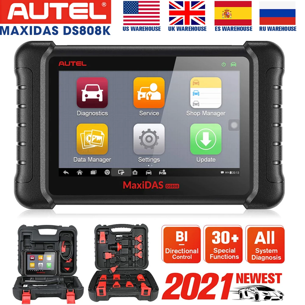 

Диагностический сканер Autel DS808K maxnas, аналогичный MS906, включает в себя сброс масла, сброс АБС-пластика, SRS,SAS,DPF,EPB,BMS, обновленный MP808/DS808