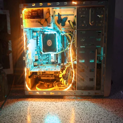 Чехол для компьютера, клейкая лента, светильник 5050 SMD, гибкая светодиодная лента 12В, ПК, фоновый светильник, красный, желтый, зеленый, RGB, 12 цветов