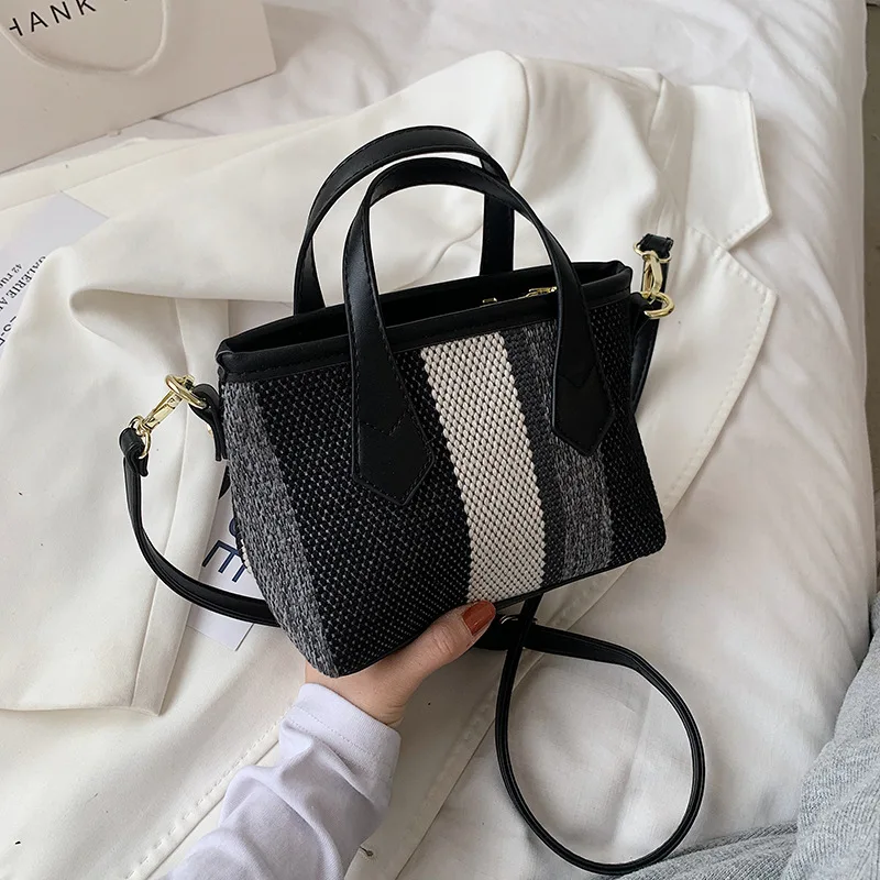 

High-quality Ladies Casual Canvas Large-capacity Bag 2021 New Trendy Wild Foreign Net Celebrity Single-shoulder Messenger Bag