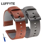 Ремешок кожаный для Samsung Galaxy Watch 346mm42mmGear S3Active 2 40mm 44mm, браслет для Huawei Watch GT22ePro Correa