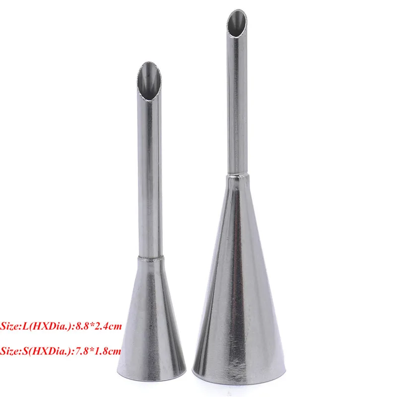 2 размера чашки торт крем слоеного обледенения трубопроводов насадки Sugarcraft f ondant