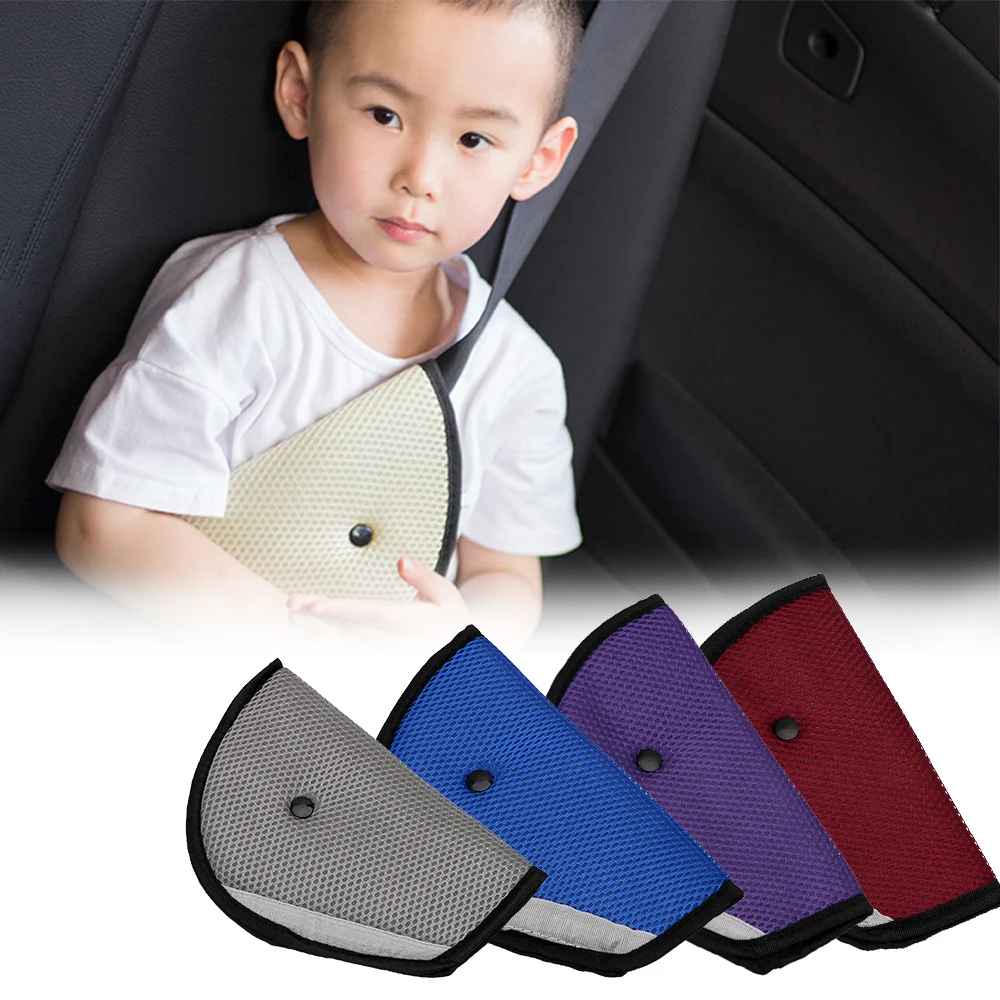 

Auto Accessories Car Safety Belt Adjust Device Baby Child Protector Covers Shoulder Triangle Safety Seat Belt Adjuster Pad
