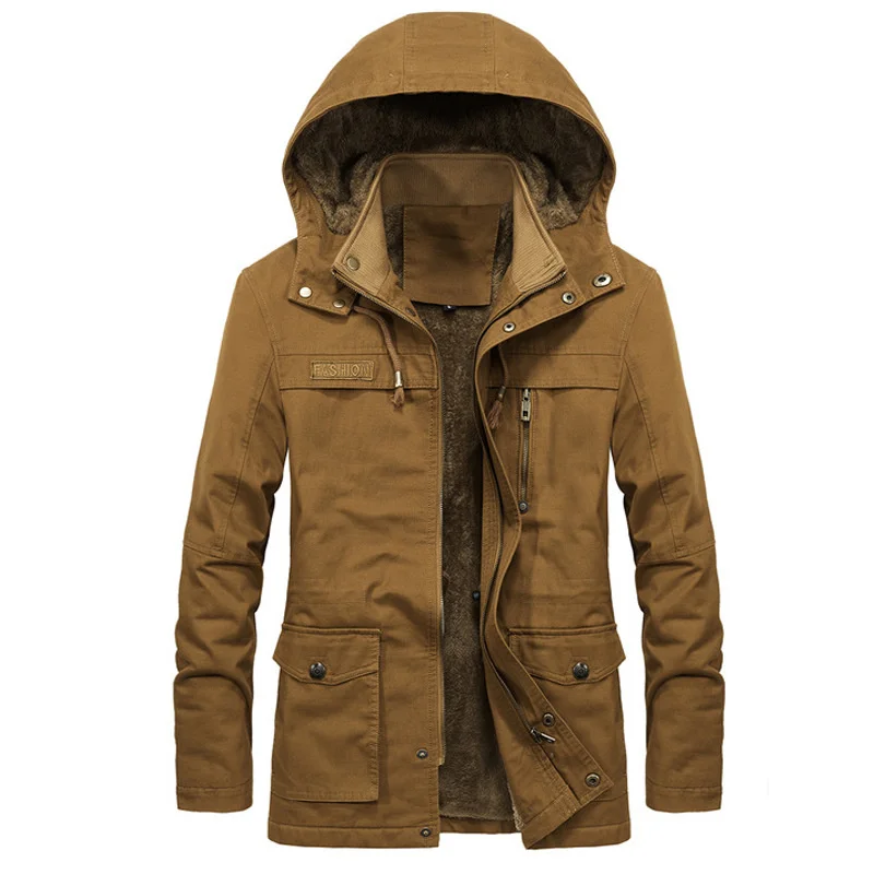 

Winter Plush thickened windbreaker men's jacket pure cotton men's coat
