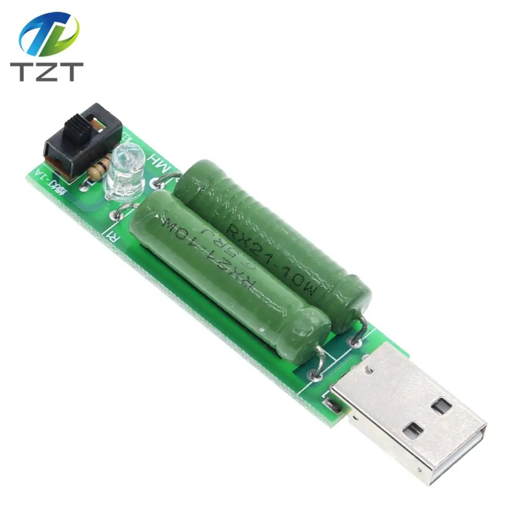 Цифровой измеритель тока TZT мини резистор с USB портом для разрядки и нагрузки