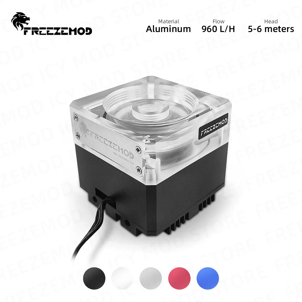 

FREEZEMOD PU-GCDCA2 DDC Pump Magnetic 960L/H Pump For 50MM Water Tank RGB Water Cooling Range 5-6M With OD50 MOD Watercooler