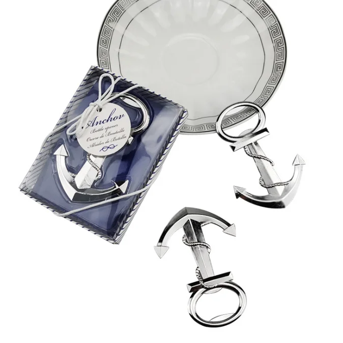 Открывалка для бутылок в форме якоря сувениры на свадьбу вечеринку день рождения