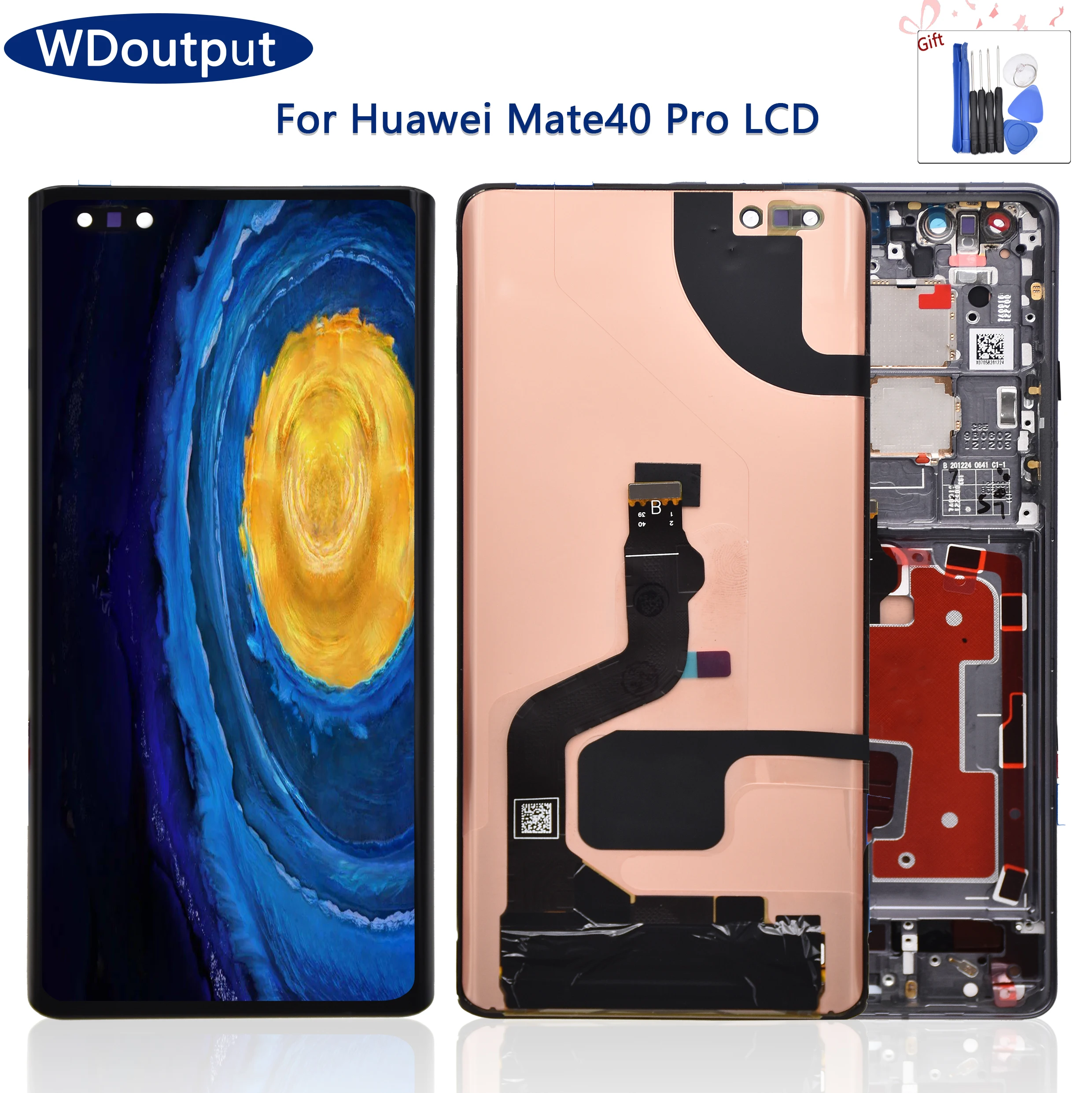

6.76"Original Display For Huawei Mate 40 Pro LCD Display For Mate 40pro Display Replacement Parts NOH-AN00 NOH-NX9 LCD Screen