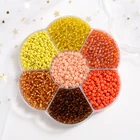 3 мм 3600 шт Круглые оранжевая бритва чешские стеклянные Seedbeads очаровательные небольшие ювелирные хрустальные бусы DIY для браслет ожерелье ювелирных изделий