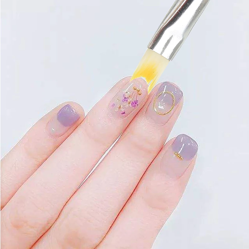 1 шт. кисть для кончиков во французском стиле полулунообразная форма акриловый