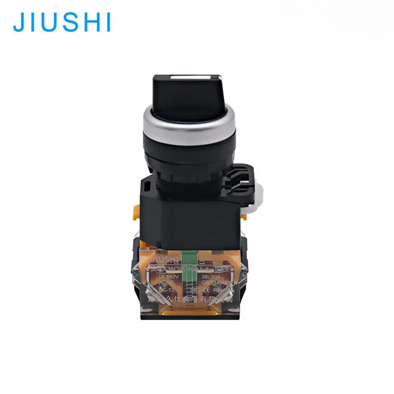 Медная Серебряная точка LA38-20X/3 10A 22 мм кнопочный переключатель самоблокирующийся